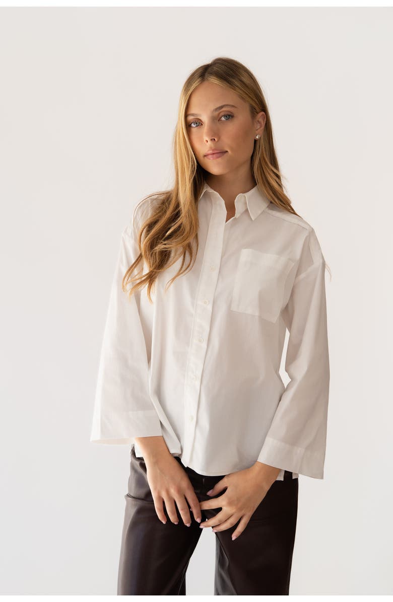 Shani x By Tess La Chemise, Main, color, White