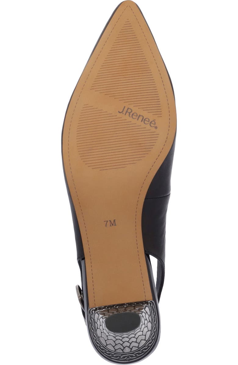 J. Reneé Mayetta Slingback Pointed Toe Pump, Alternate, color, Black
