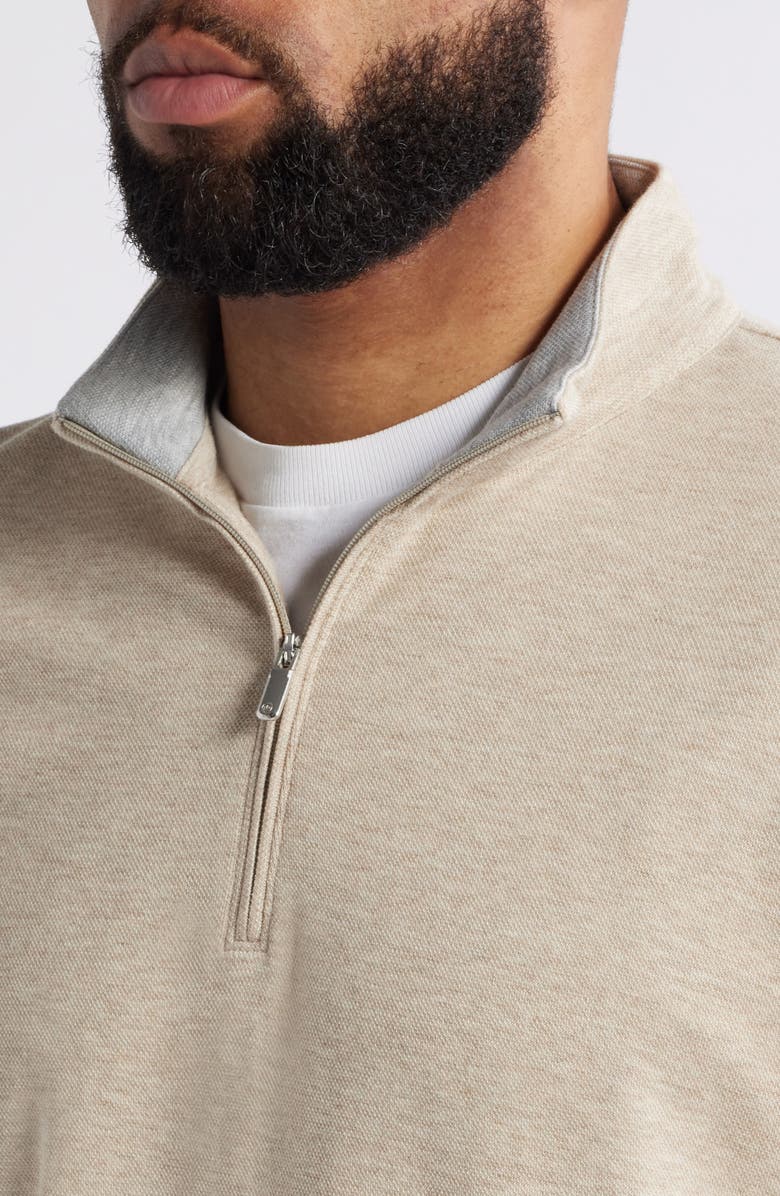 Peter Millar Crown Comfort Crewneck Piqué Quarter Zip, Alternate, color, 