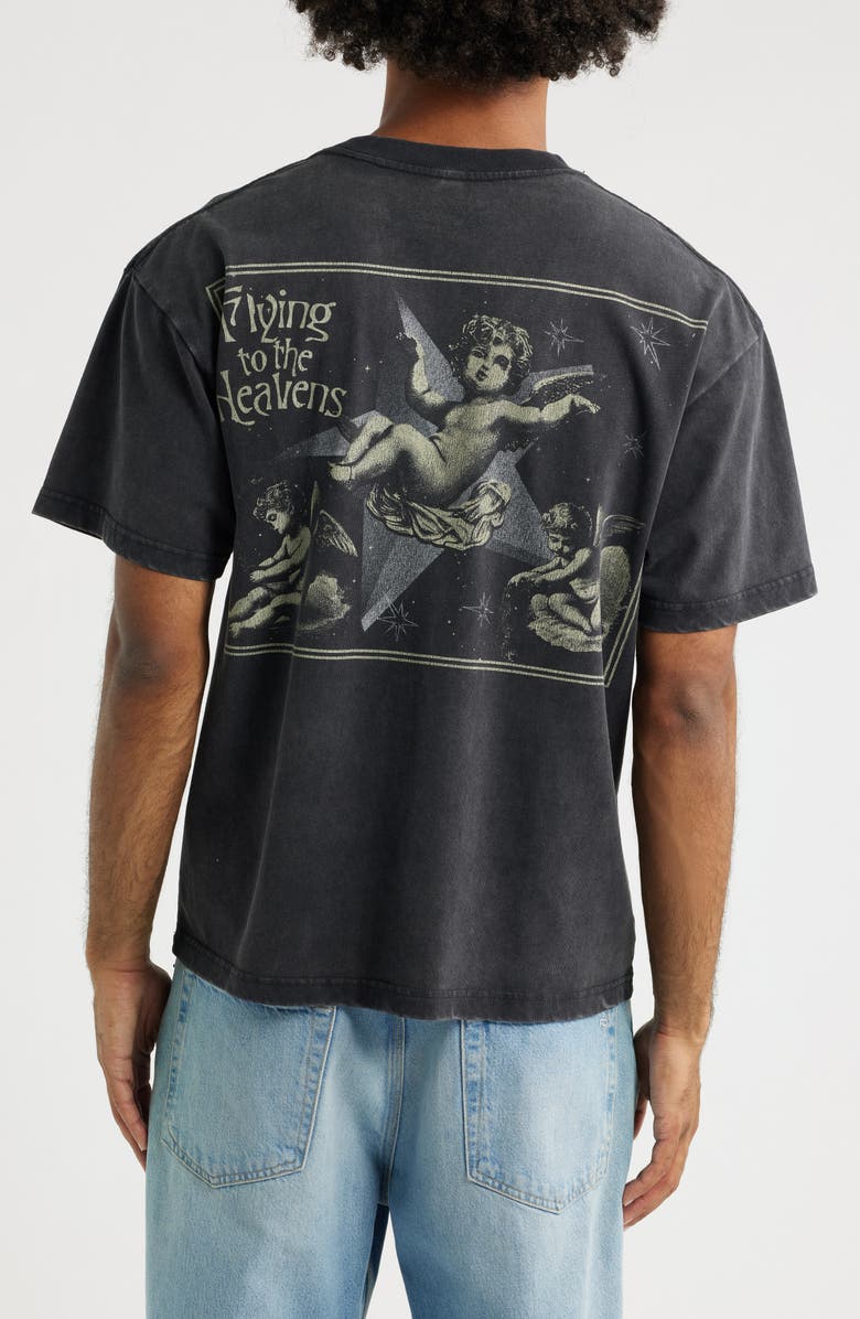 ID Supply Co Eternal Skies Sunwash Graphic T-Shirt, Alternate, color, Black Wash