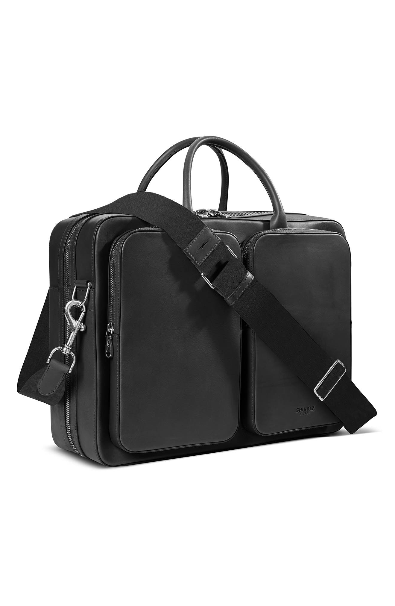 Shinola Canfield Traveler Briefcase, Alternate, color, 