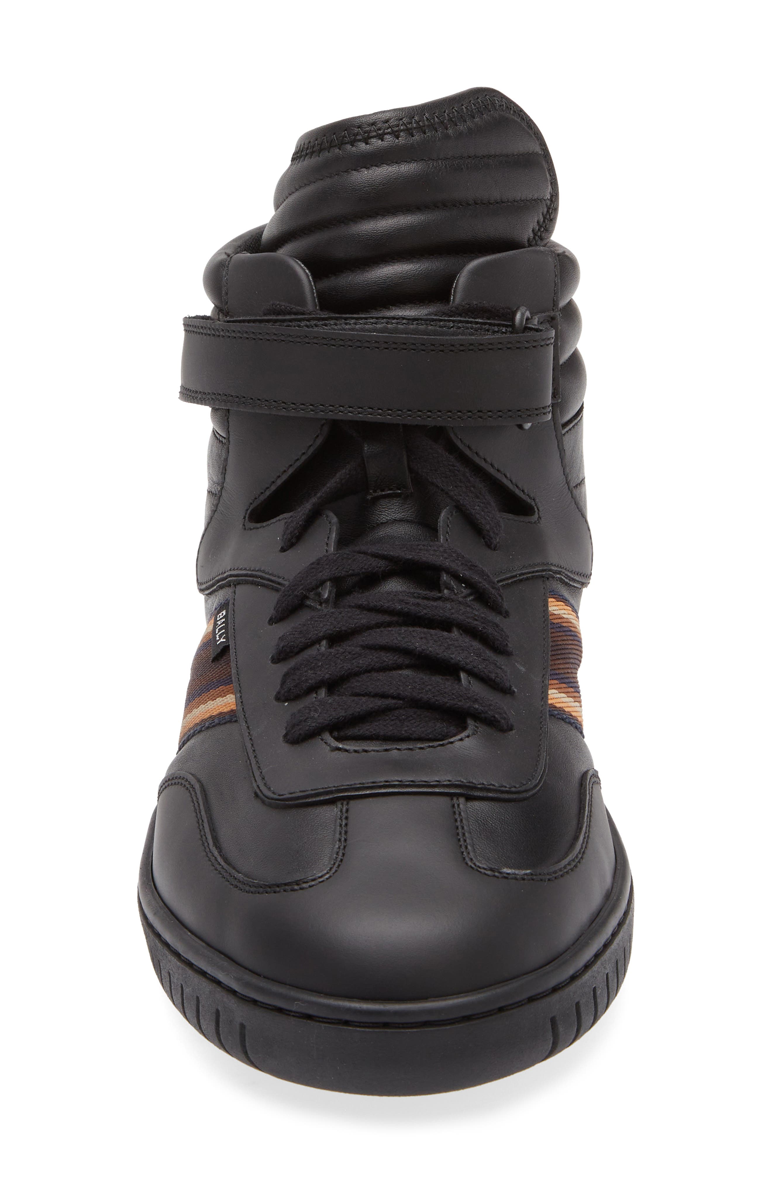Parrel High Top Sneaker, Alternate, color, BLACK