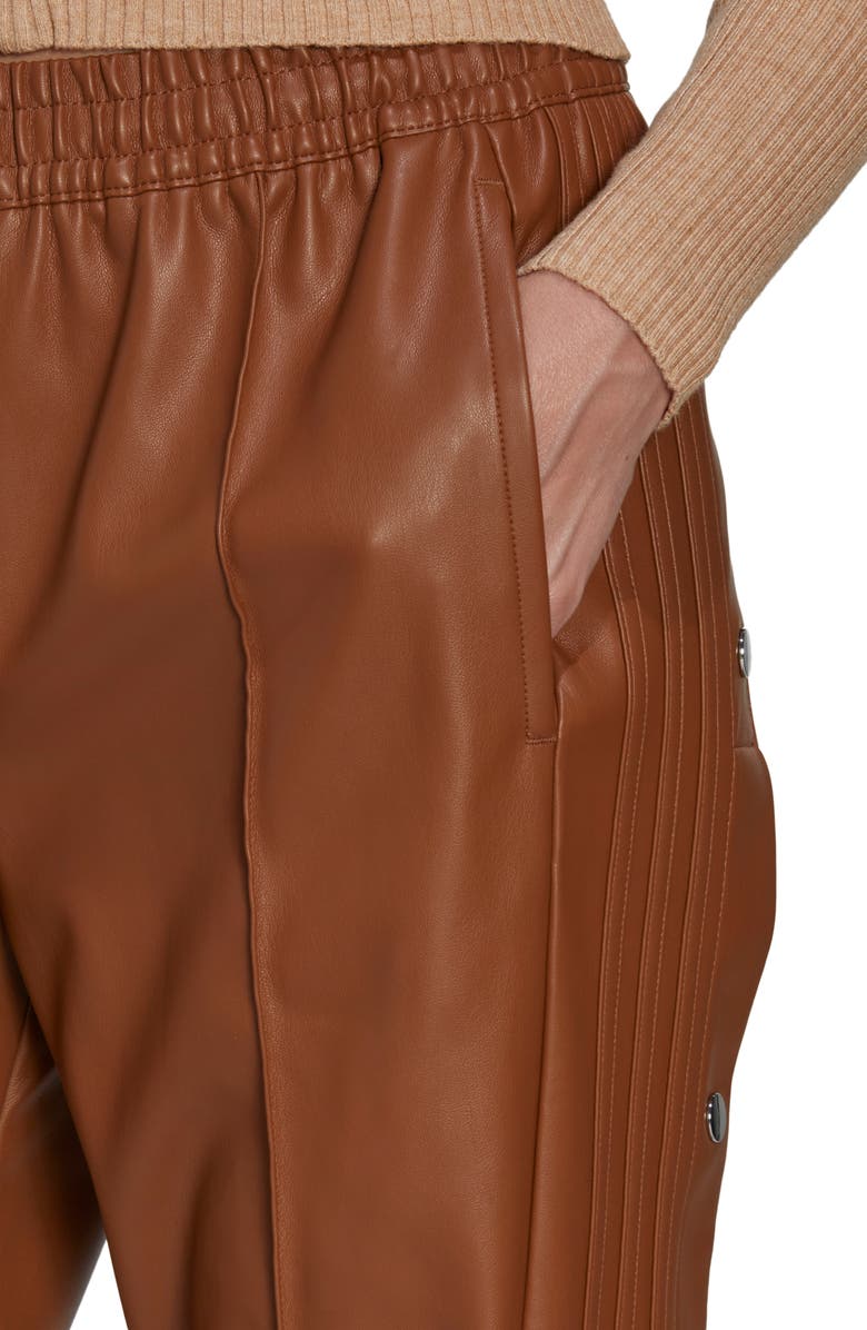 adidas Adibreak Faux Leather Track Pants, Alternate, color, 