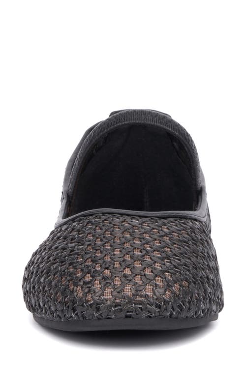 New York And Company Lara Woven Ballet Flat In Black