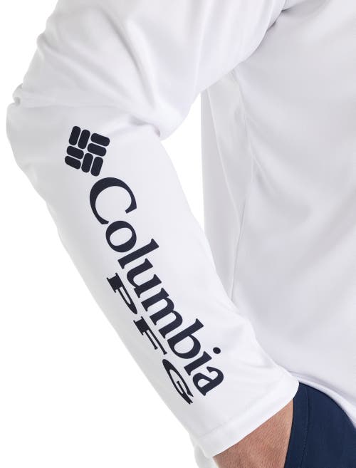 Columbia Big & Tall Pfg Terminal Tackle Fins And Stripes Long-sleeve T-shirt
