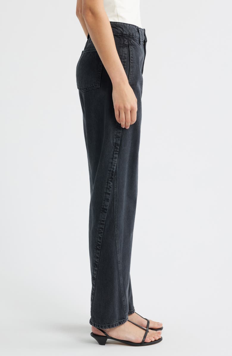 BOSS Daelya Straight Leg Jeans, Alternate, color, Dark Grey