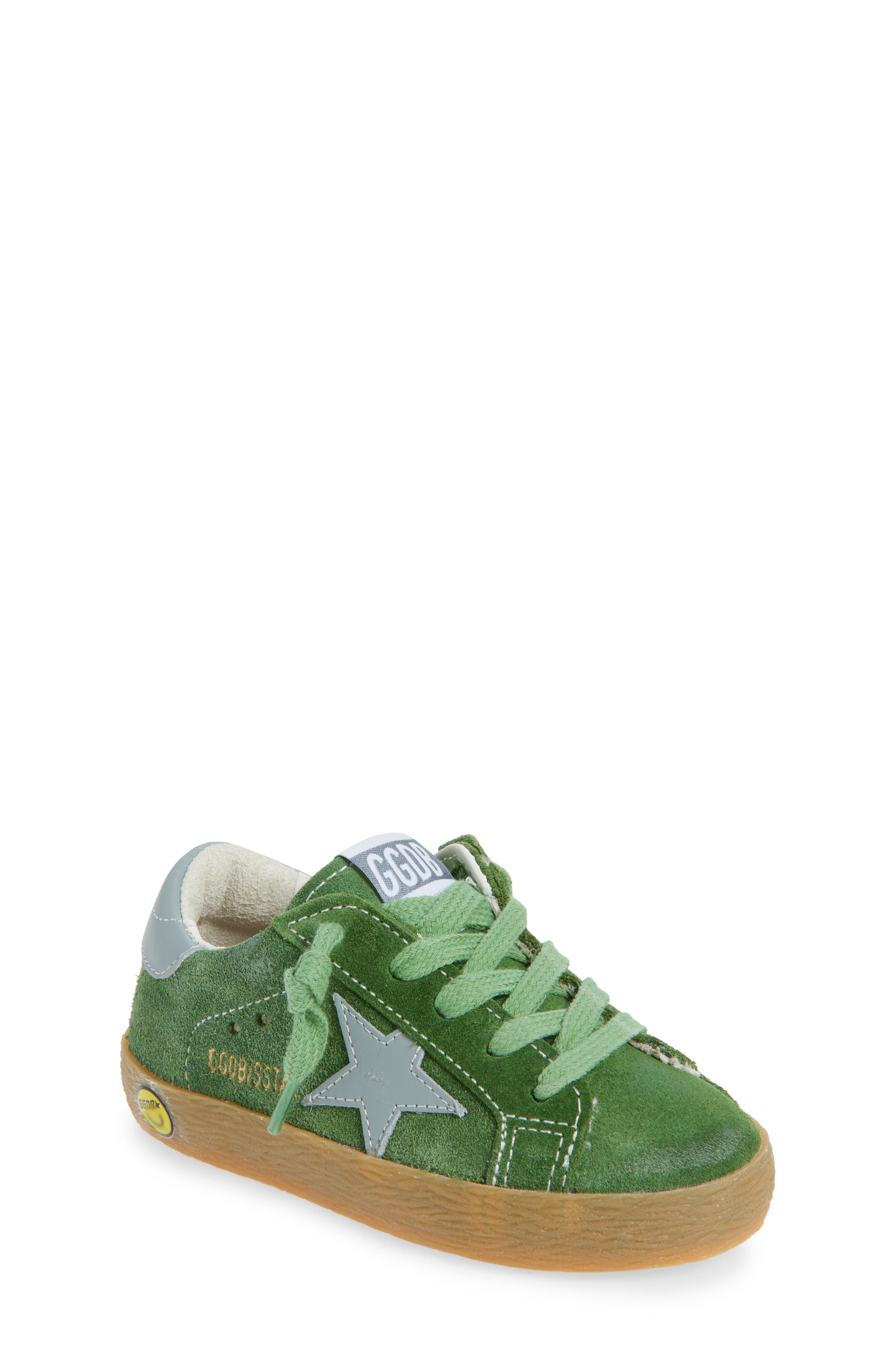 Golden Goose Kids' Super-Star Sneaker, Main, color, Green/ Light Blue