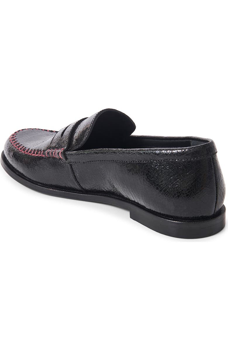 Free People Contrast Stitch Penny Loafer, Alternate, color,