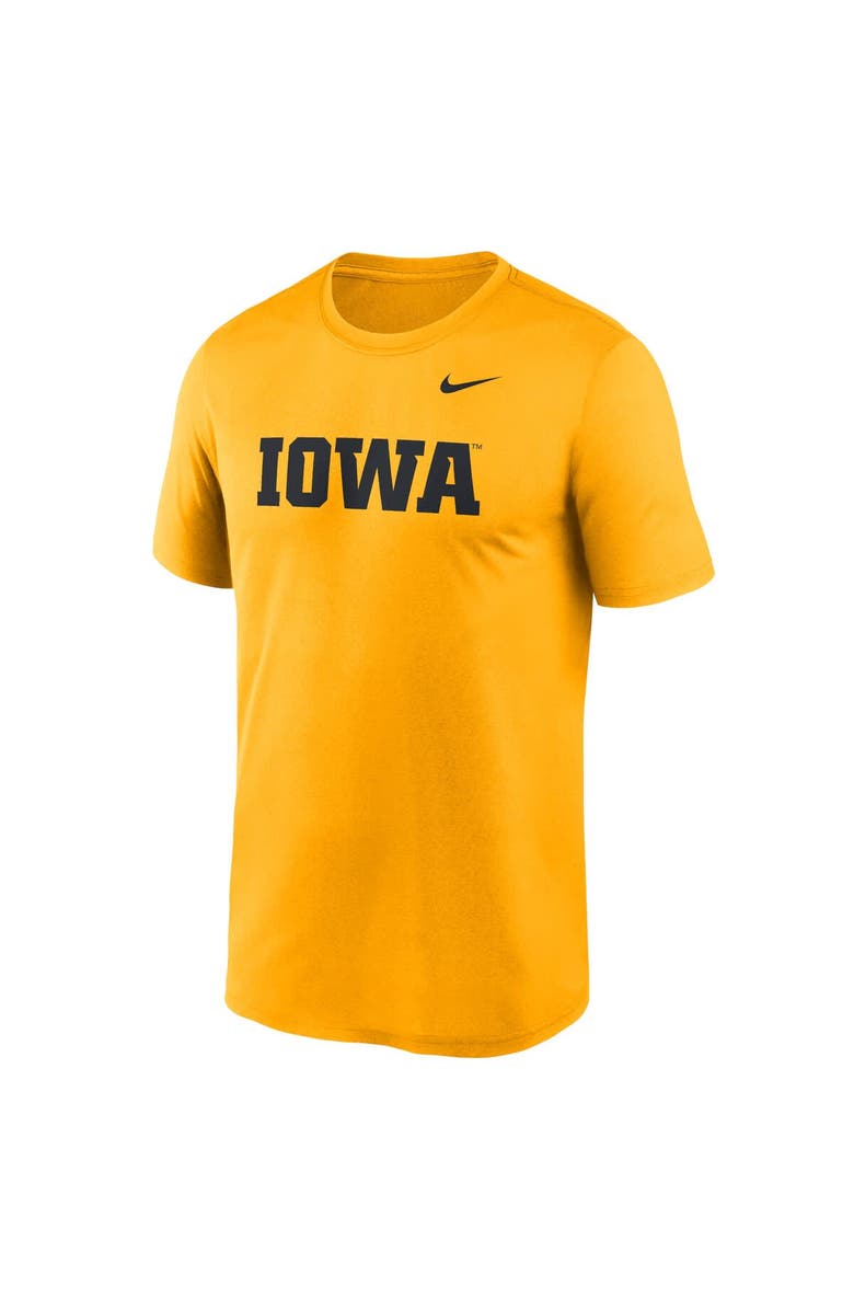 Nike Men's Nike Gold Iowa Hawkeyes Primetime Legend Wordmark T-Shirt, Alternate, color, Gold