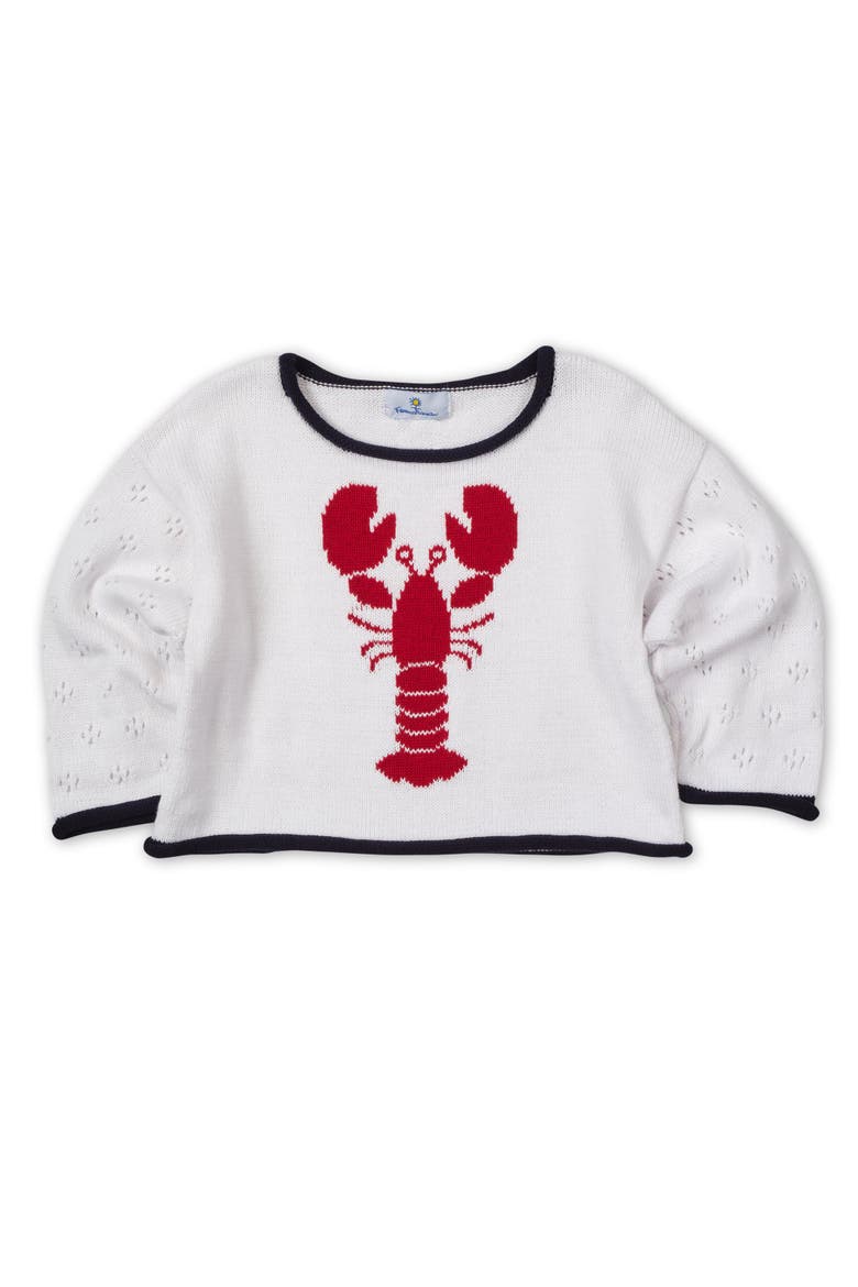 Sweater With Lobster, Main, color, White