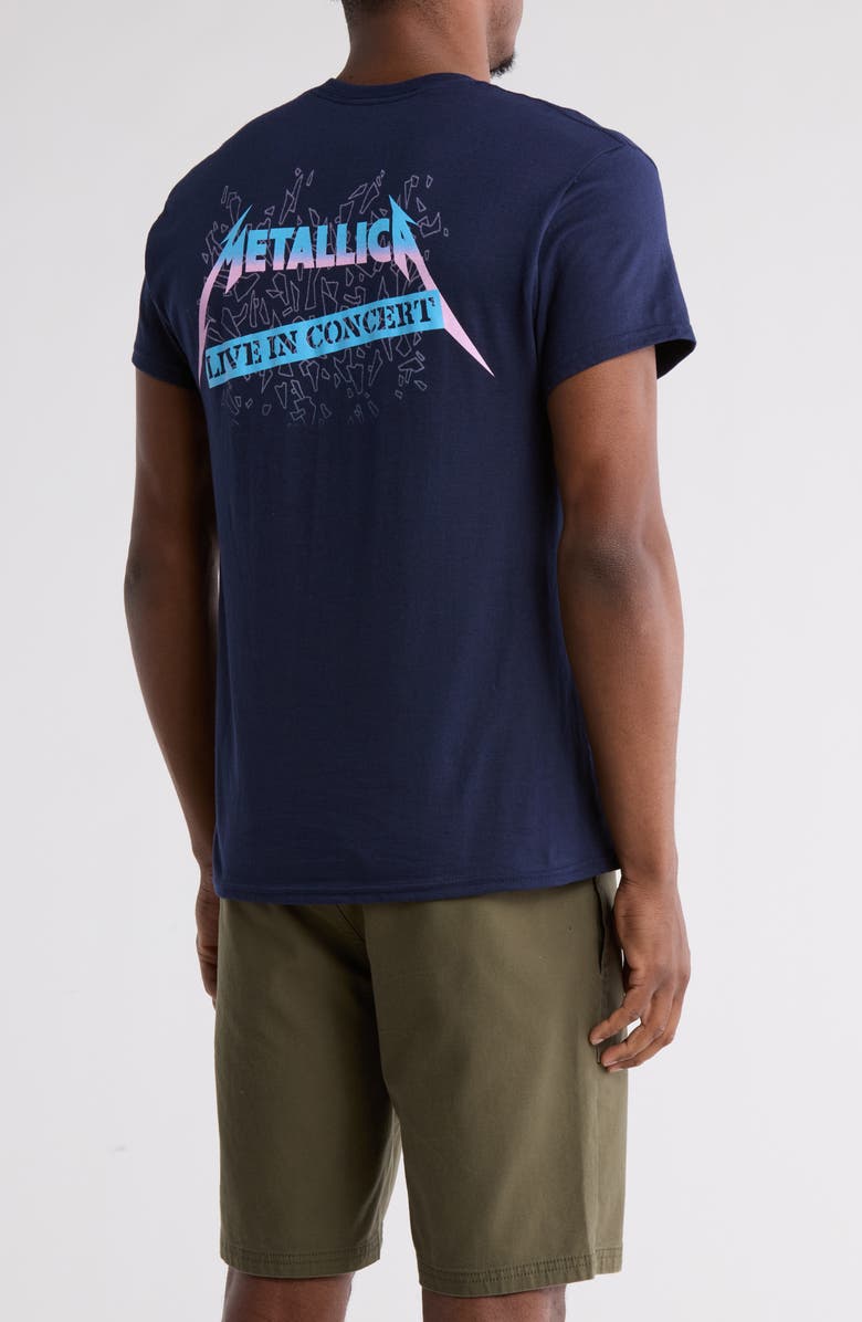 Merch Traffic Metallica Live in Concert Cotton Graphic T-Shirt, Alternate, color, 