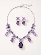 Modenaire Crystal Necklace and Earrings Set