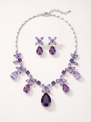 Modenaire Crystal Necklace and Earrings Set