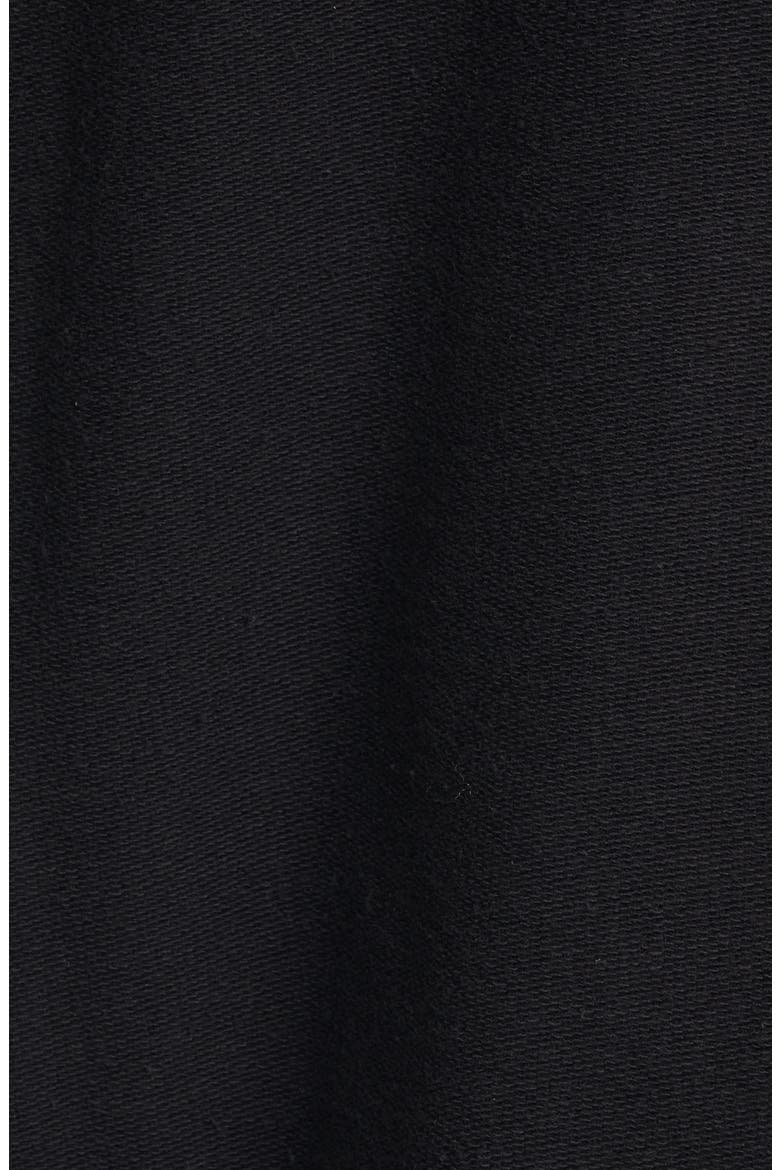 Laced Zip Front Hoodie, Alternate, color, BLACK BLACK
