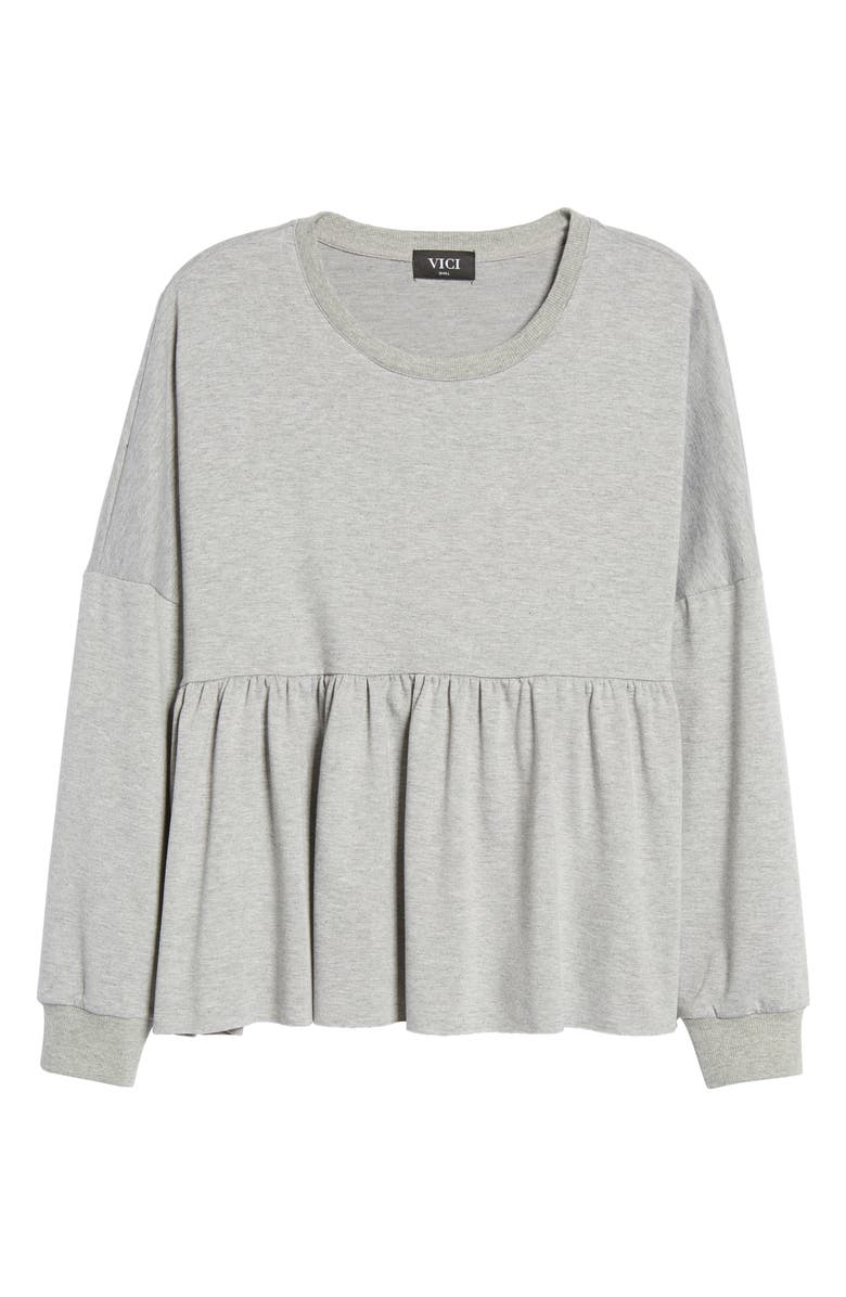 VICI Collection Babydoll Long Sleeve Knit Top, Alternate, color, 