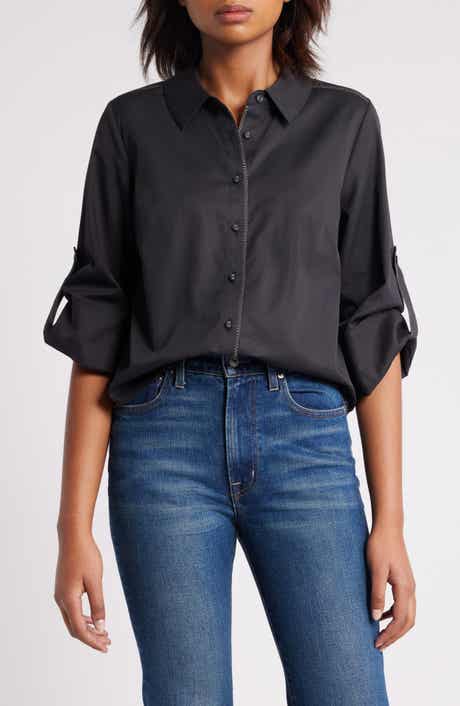 Roll Tab Button-Up Shirt