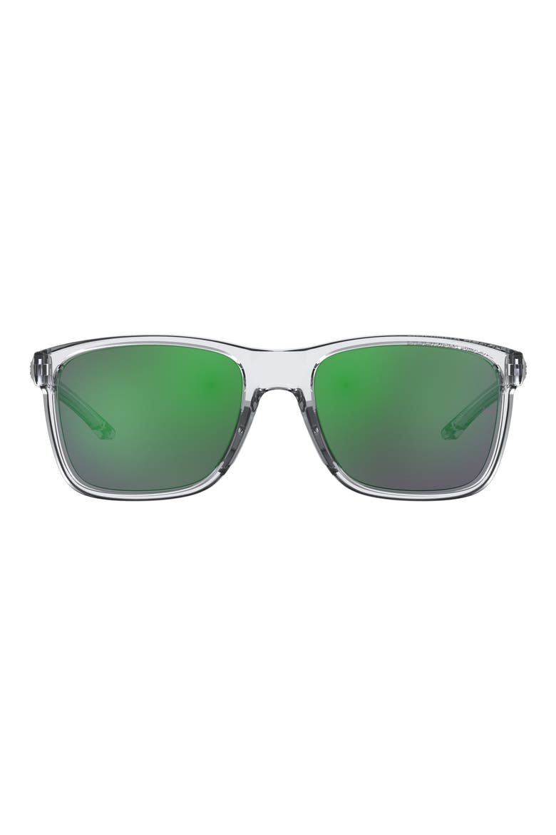 Kids' 56mm Square Sunglasses, Main, color, CRYSTAL