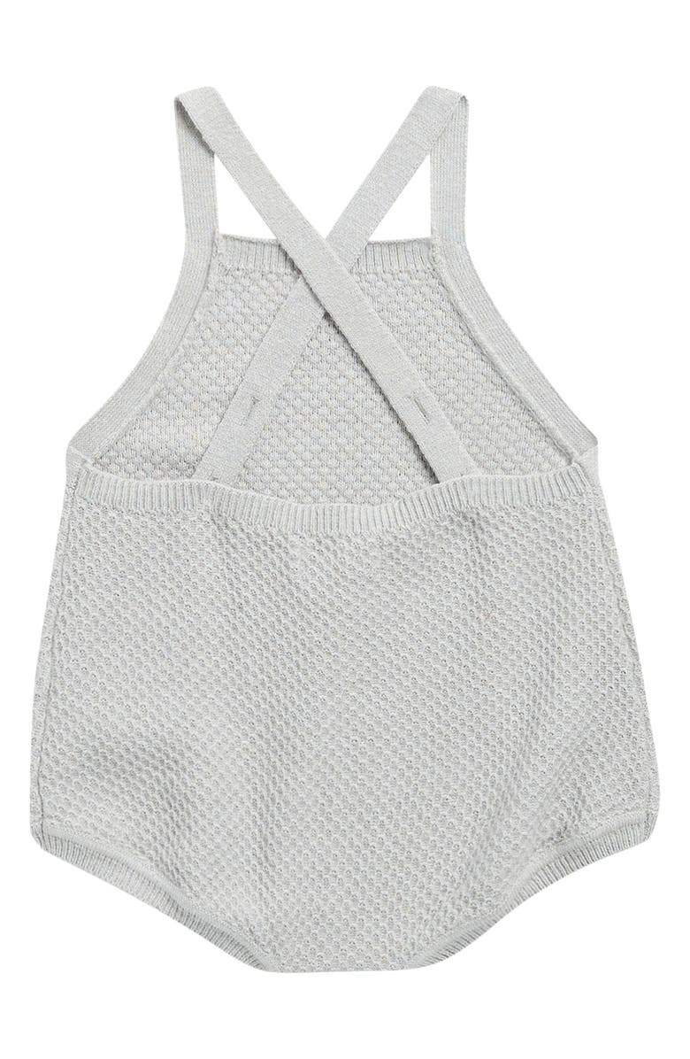 QUINCY MAE Caleb Organic Cotton & Linen Blend Shortalls, Alternate, color, Sky