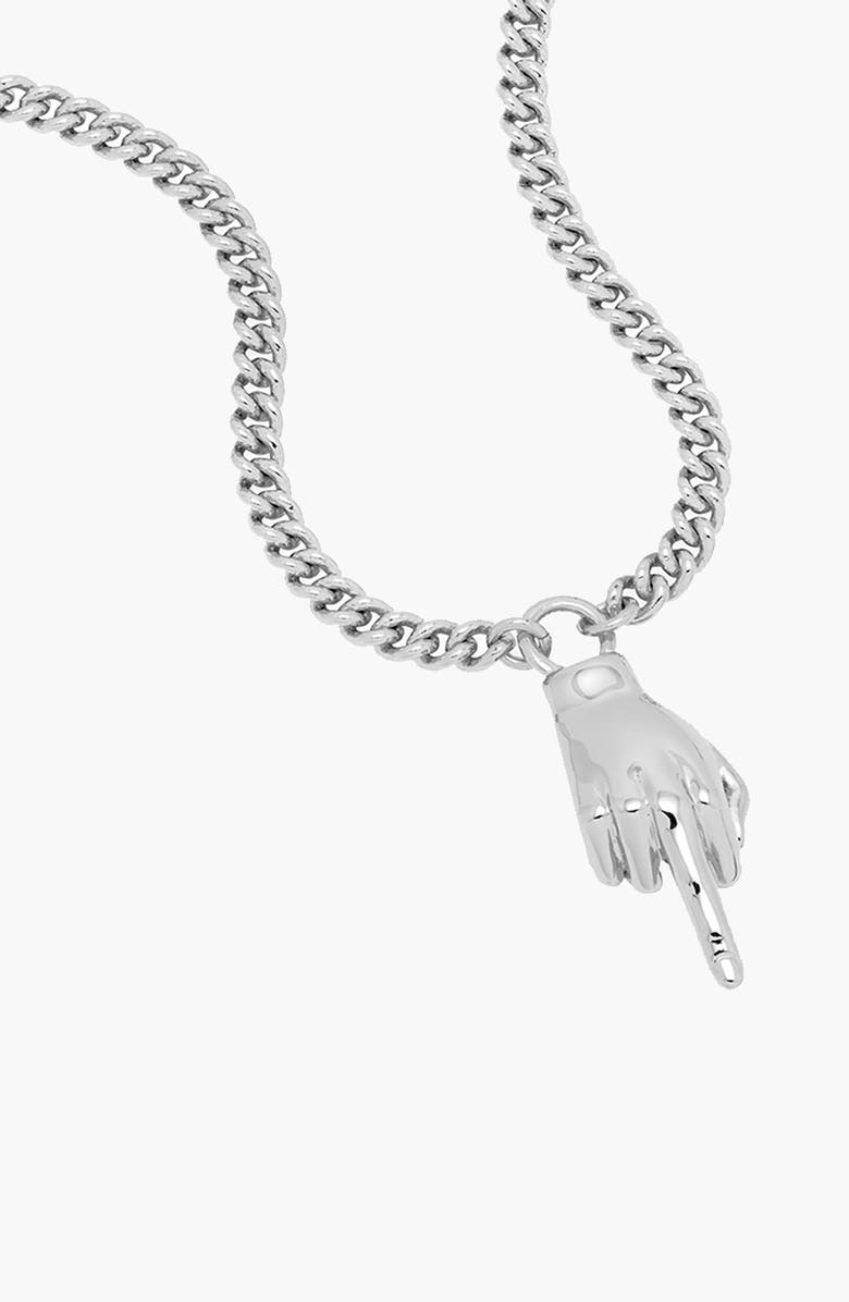 YOJ Attitude Necklace in Silver, Alternate, color, Silver