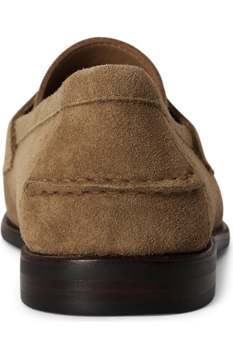 Ralph Lauren Alston Suede Penny Loafer, Alternate, color, Desert Tan