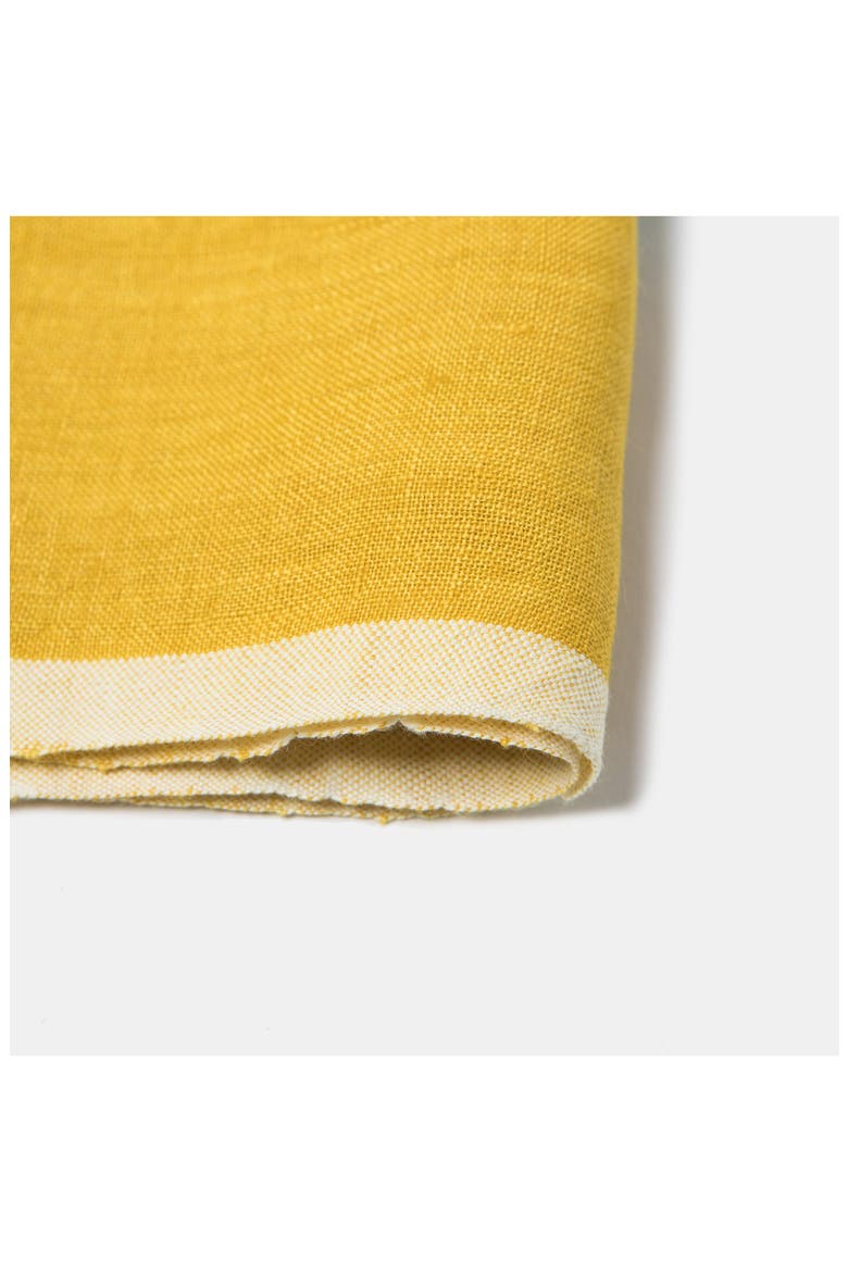 Set of 2 Laundered Linen Tea Towels, Alternate, color, LIME/AQUA