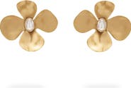 Cult Gaia Lucky Imitation Pearl Floral Earrings
