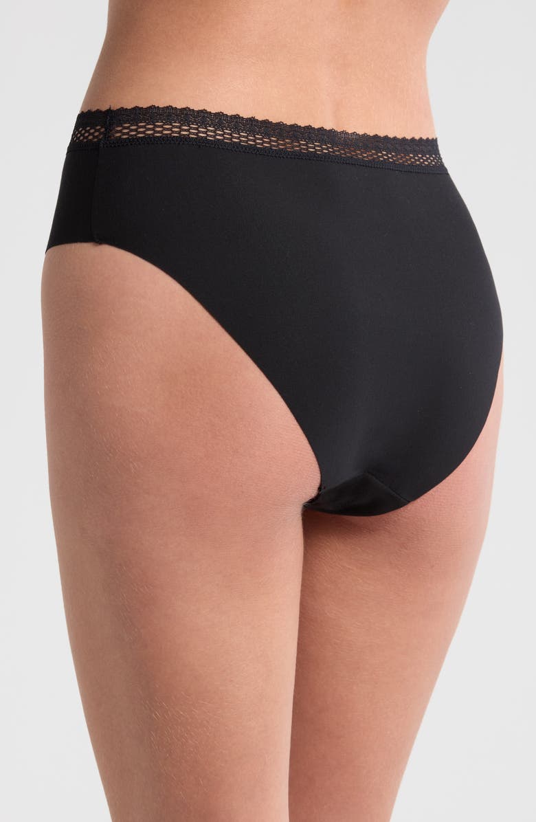 Chantelle Lingerie Cozy Chic High Cut Briefs, Alternate, color, Black