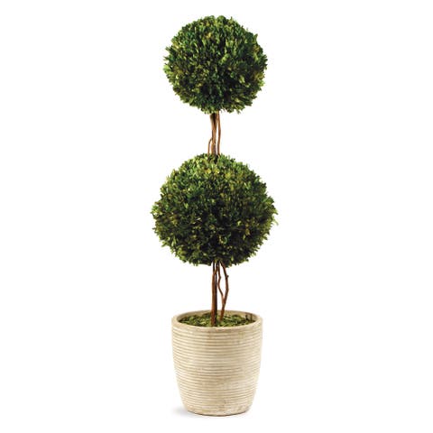 Boxwood Double Faux (Fake) Sphere Topiary 28"