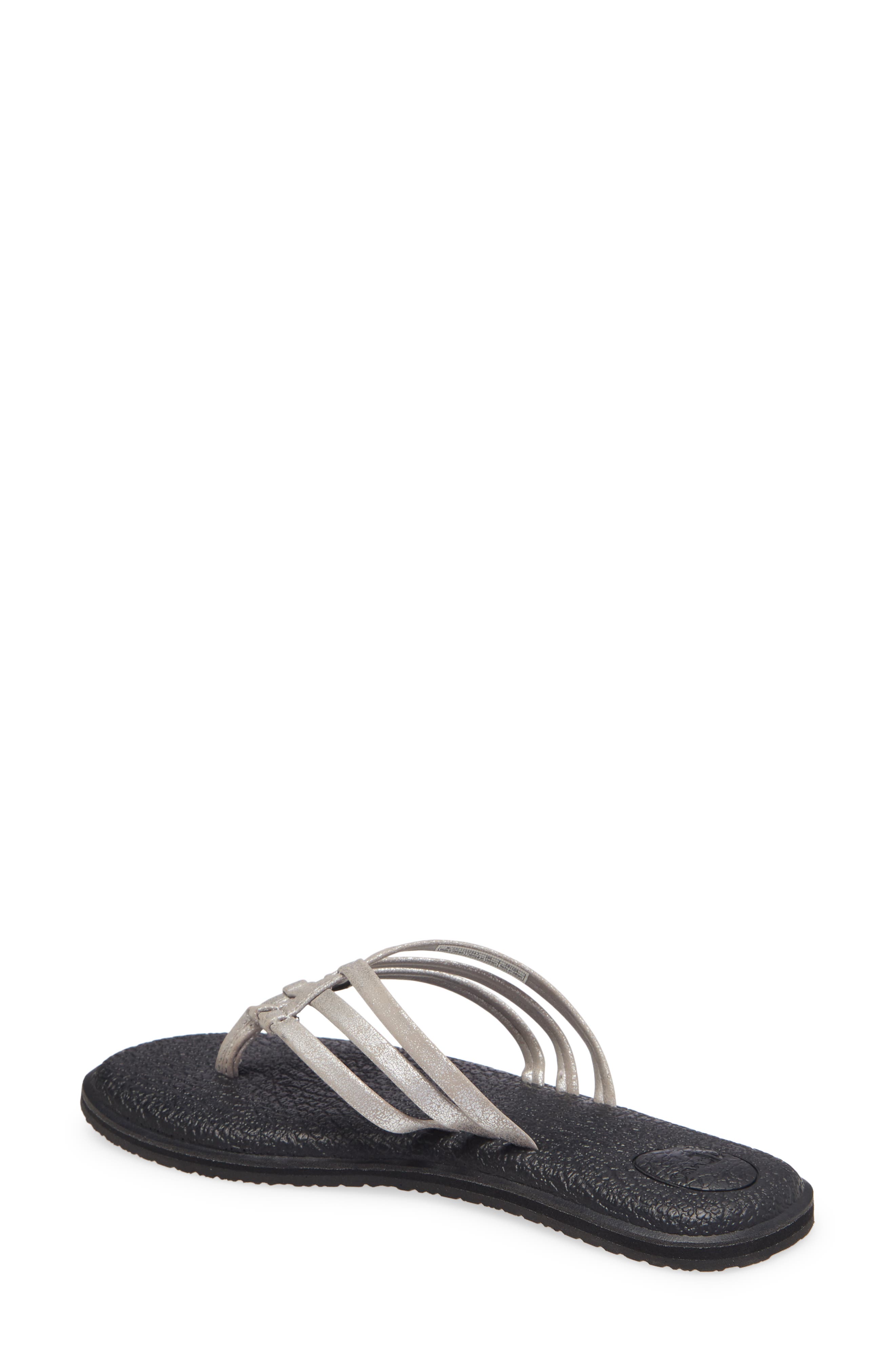 Sanuk Yoga Salty Shimmer Flip Flop, Alternate, color, 