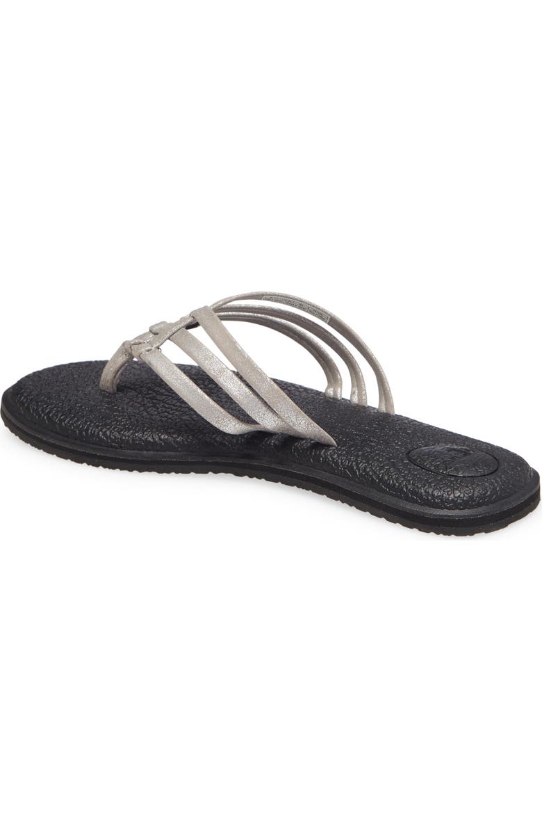 Sanuk Yoga Salty Shimmer Flip Flop, Alternate, color,