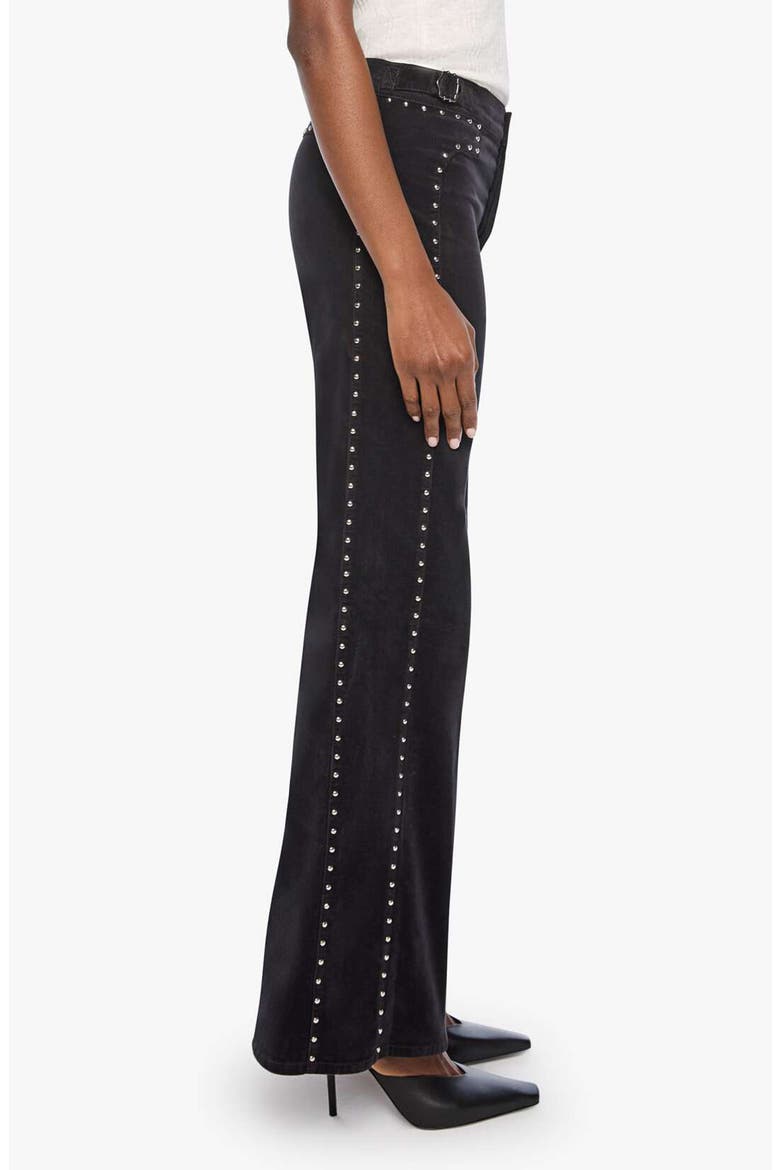 The Tbone Tomcat Studded High Waist Roller Skimp Wide Leg Jeans, Alternate, color, BELUGA