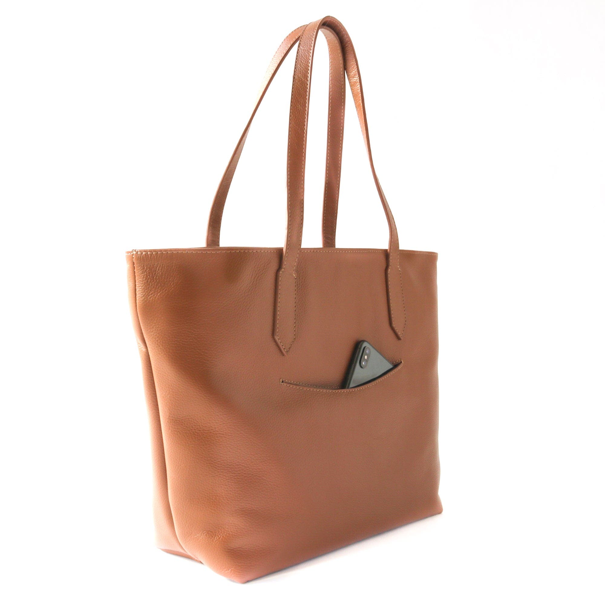 Martina Leather Tote, Alternate, color, Tan
