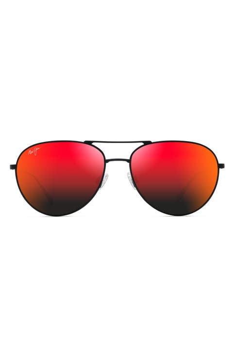 Walaka 57mm PolarizedPlus2® Aviator Sunglasses