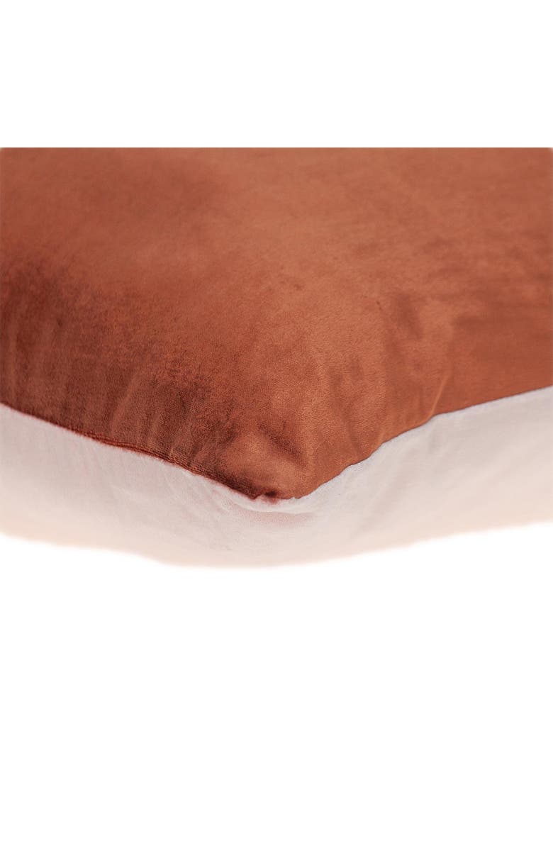 PARKLAND COLLECTION Nerine Throw Pillow, Alternate, color, Burnt Orange