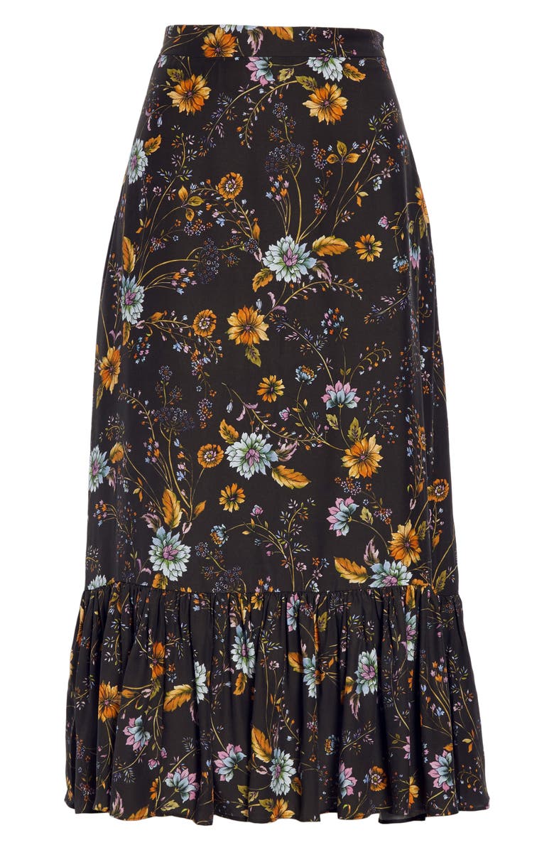 Dolan Kitty Silk Midi Skirt, Alternate, color, 