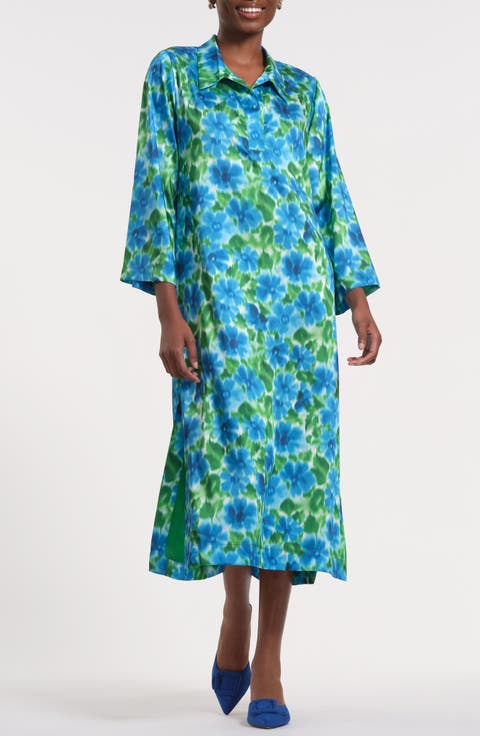 Print Midi Shirtdress