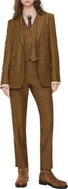 Burberry Wool Mohair Tailored Trousers