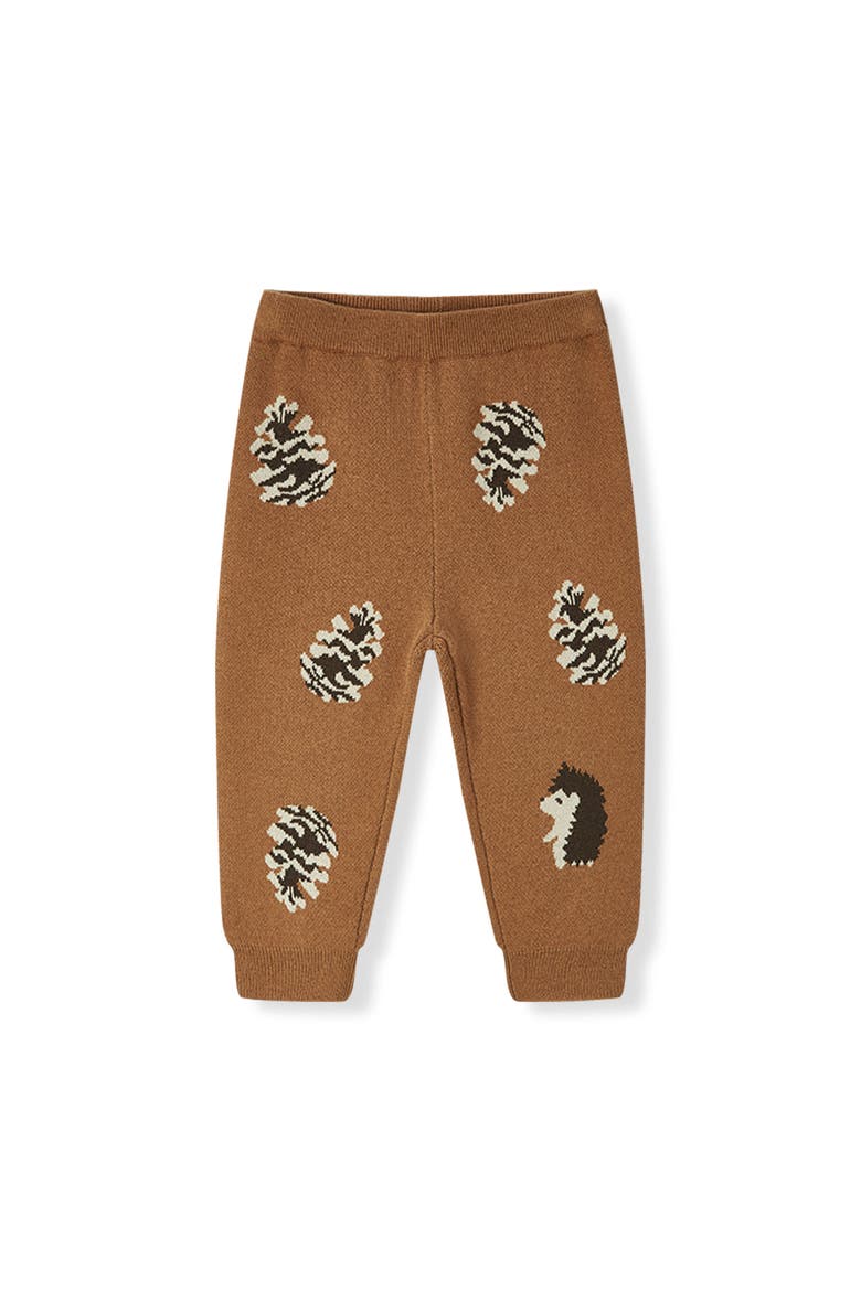 Knitted Sweatpants, Main, color, Pinecone & Hedgehog