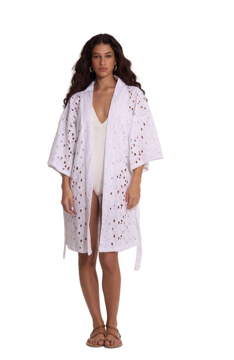 Coastal Lace Robe Cover-Up