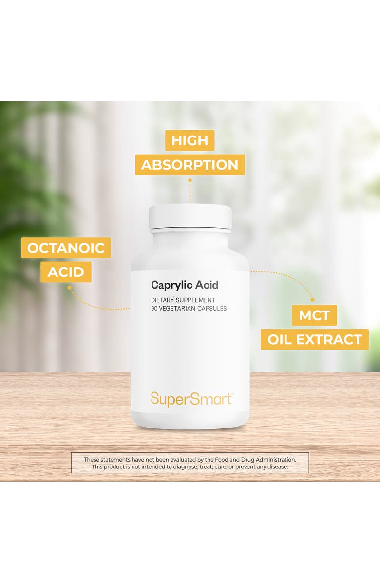 SuperSmart Caprylic Acid 1350mg per Day, Alternate, color, 