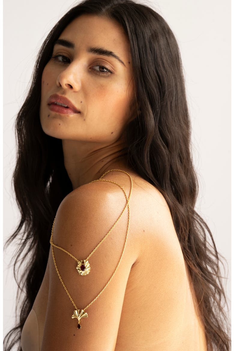 Clara Necklace, Alternate, color, Yellow Gold