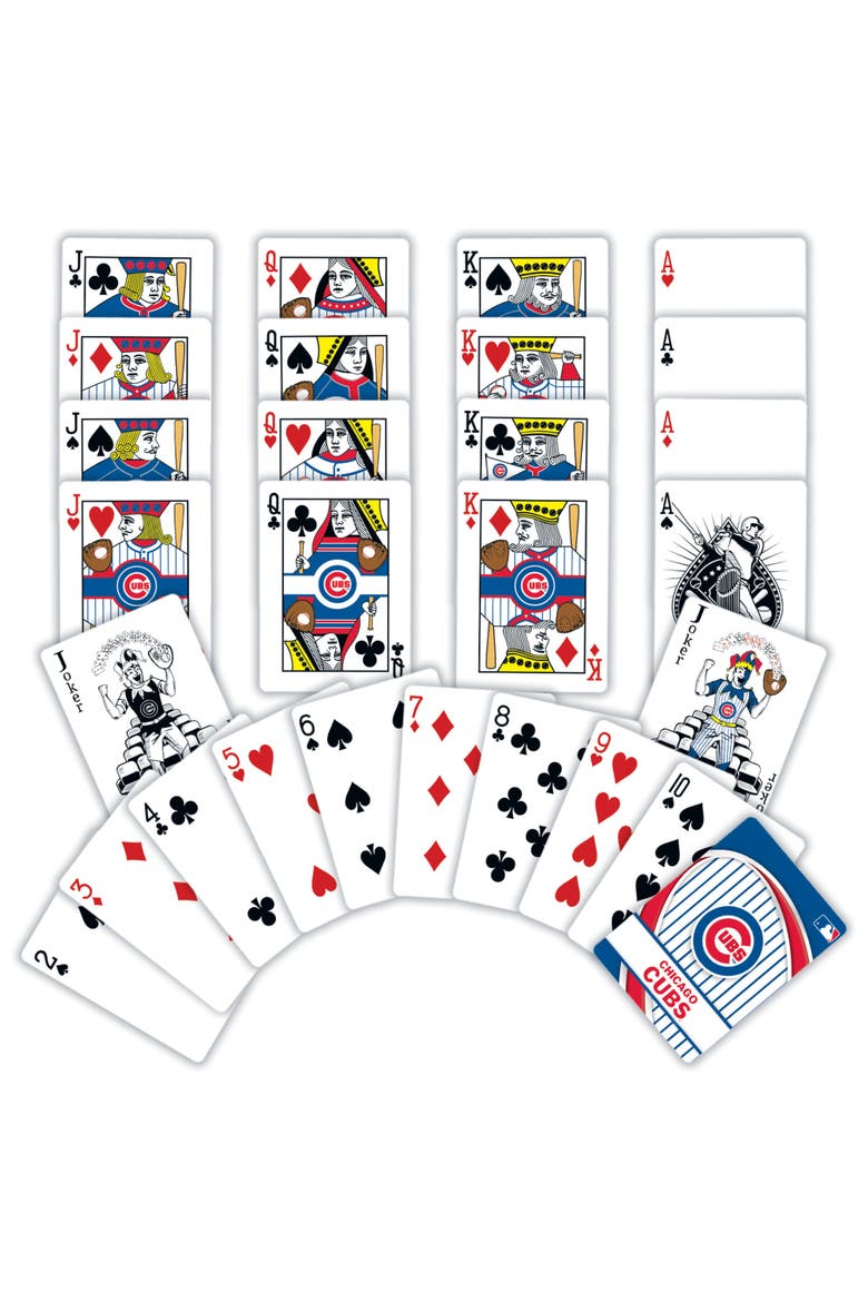 Chicago Cubs Playing Cards, Alternate, color, Multicolor