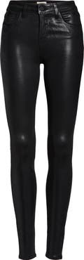 L'AGENCE Marguerite Coated High Waist Skinny Jeans