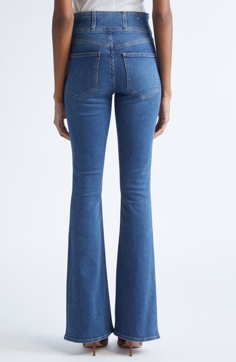 Veronica Beard Beverly High Waist Skinny Flare Jeans, Alternate, color, Vintage Rain