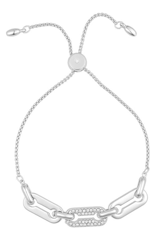 Vince Camuto Crystal Chain Slider Bracelet In Metallic