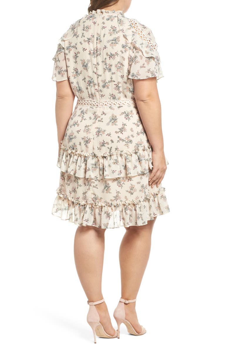 Glamorous Print Ruffle Dress, Alternate, color, 