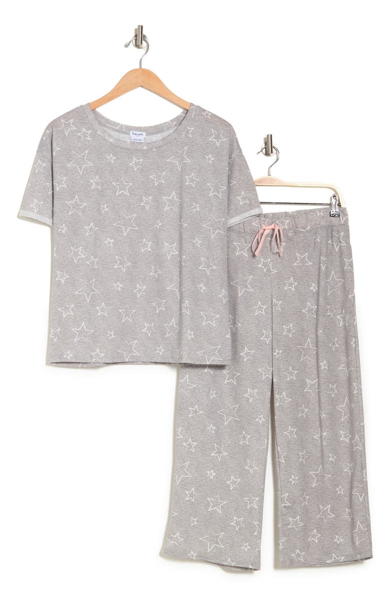 Splendid Lounge T-Shirt & Capri Pants Pajama 2-Piece Set, Alternate, color, 