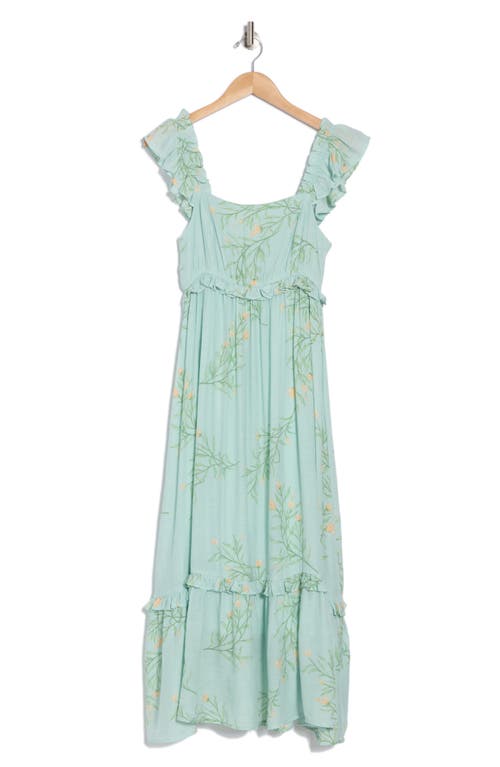 BLU PEPPER BLU PEPPER RUFFLE TIERED MAXI DRESS