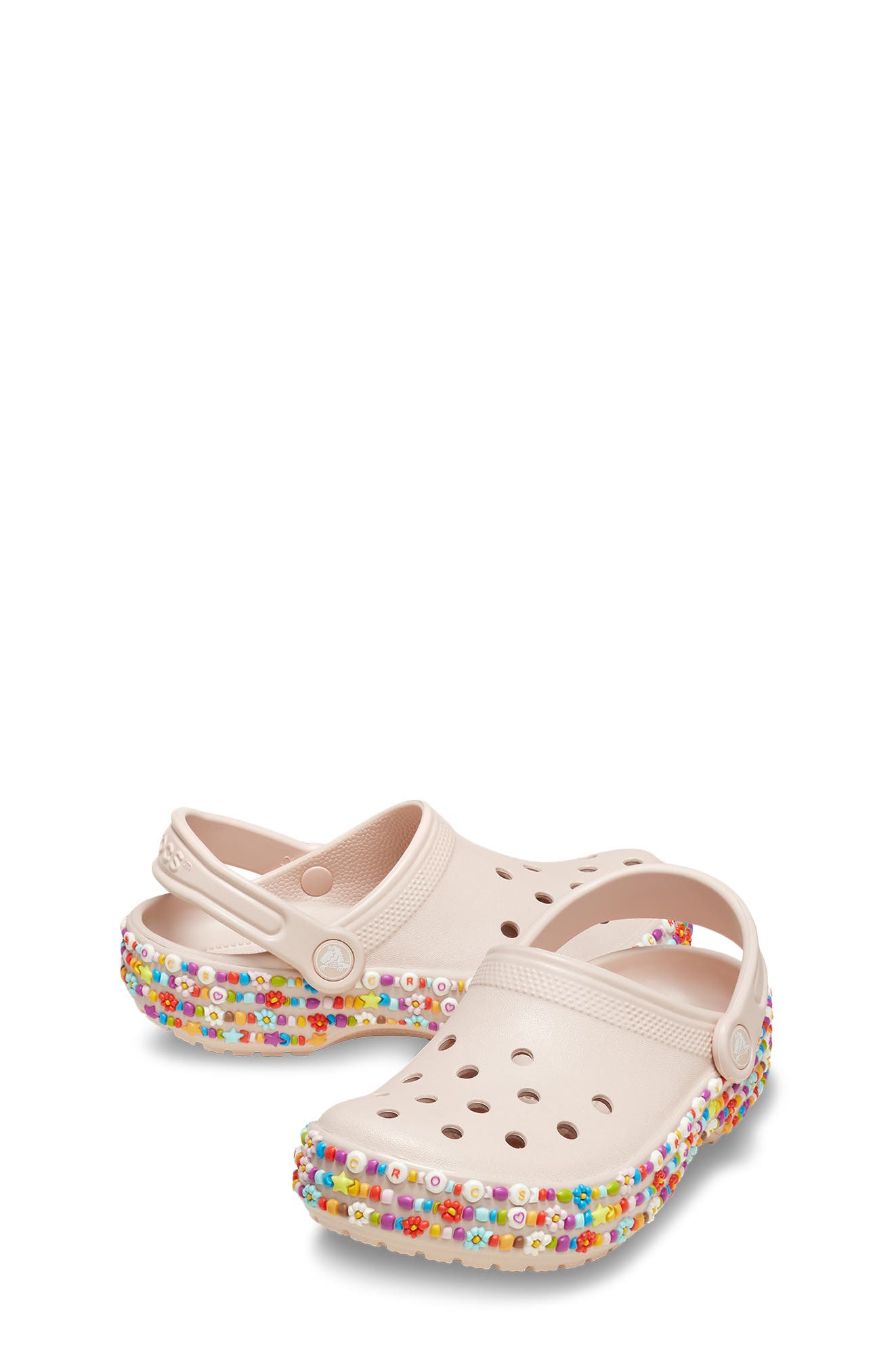CROCS Kids' Classic Beaded Band Clog, Alternate, color, Quartz