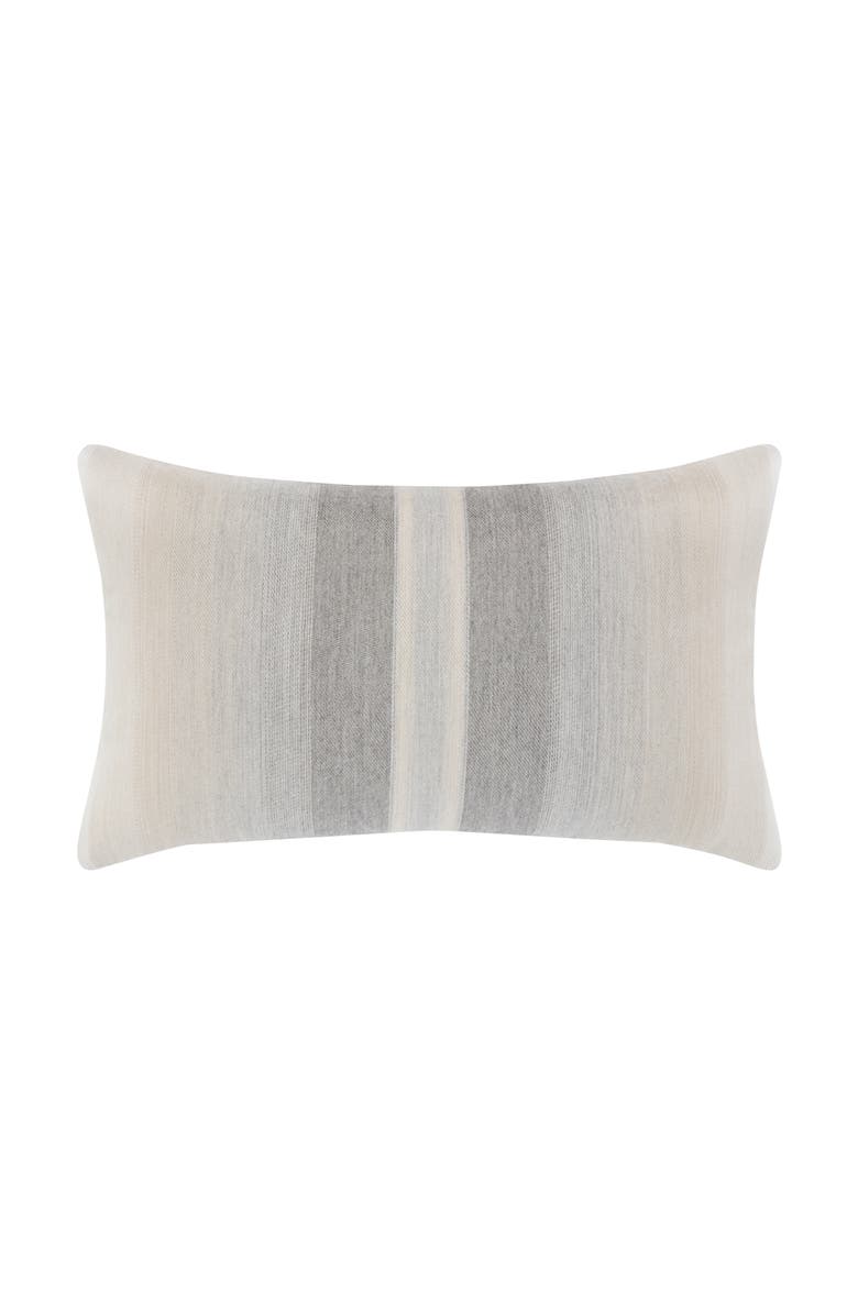 Elaine Smith Ombre Stripe Indoor & Outdoor Woven Accent Pillow, Main, color, Grigio